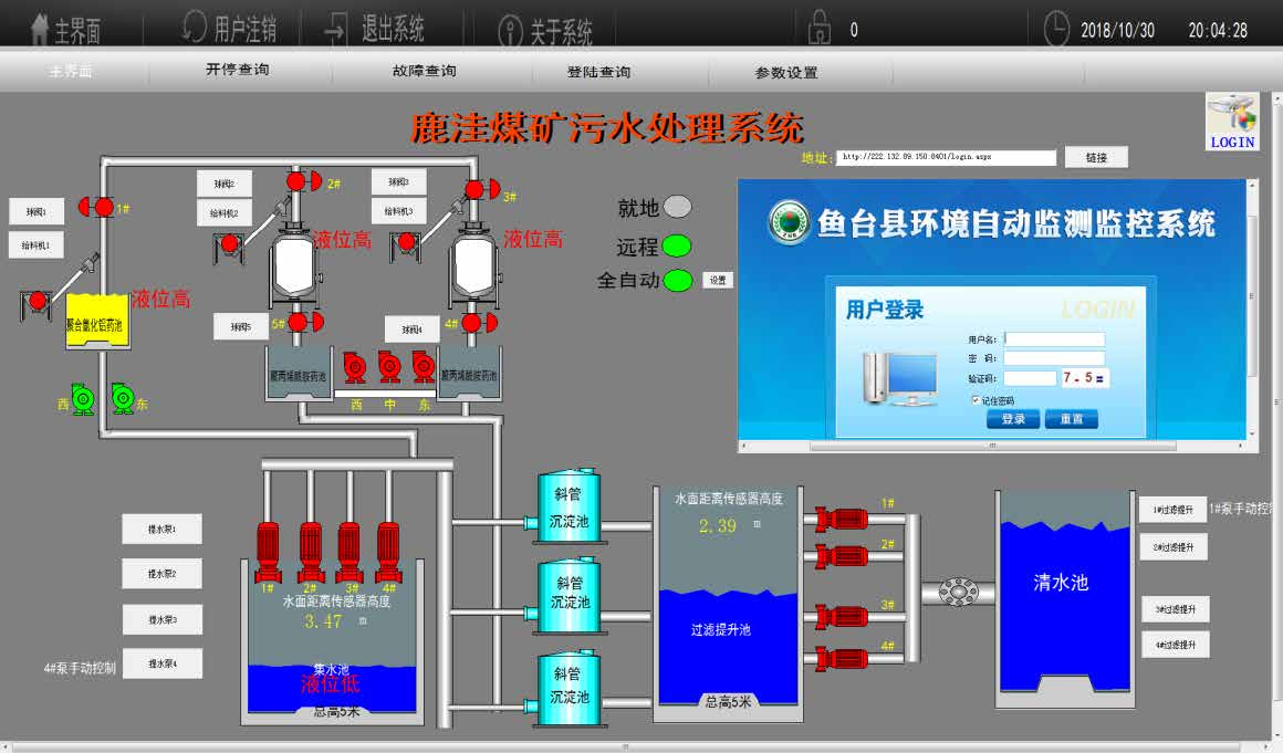  礦井污水處理全自動(dòng)控制系統(tǒng)